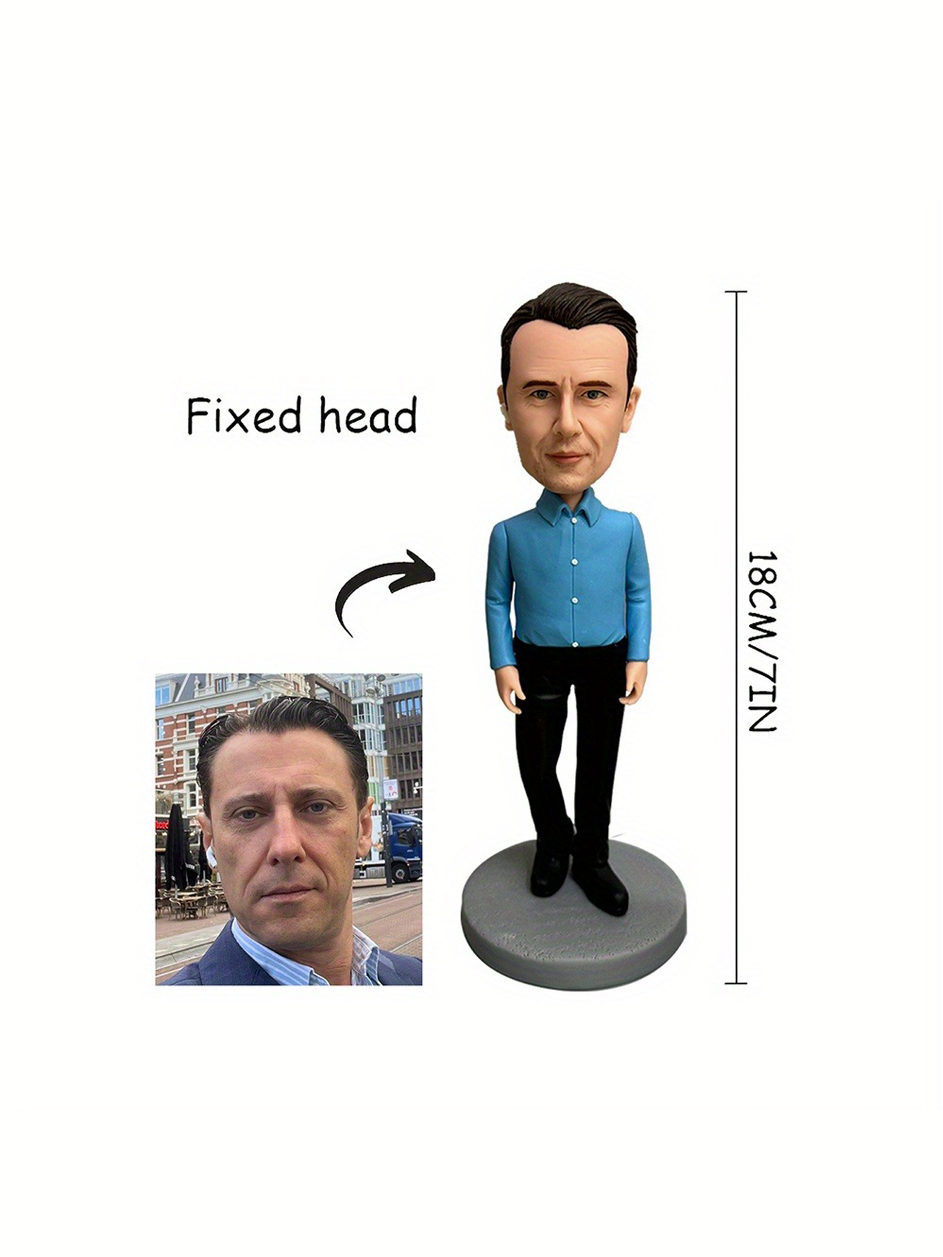 Handcrafted Custom Clay Bobblehead Dolls Personalized Clay Figurines